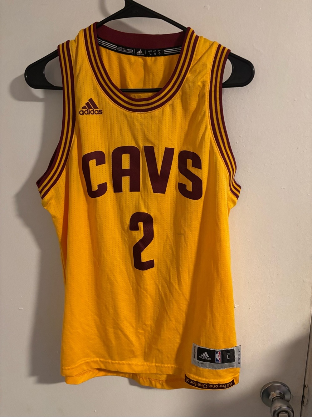 Adidas Cleveland Cavaliers Kyrie Irving #2 NBA Swingman Jersey Men’s L +2